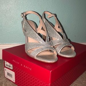 Kelly & Katie 2-3 Inch silver high heels